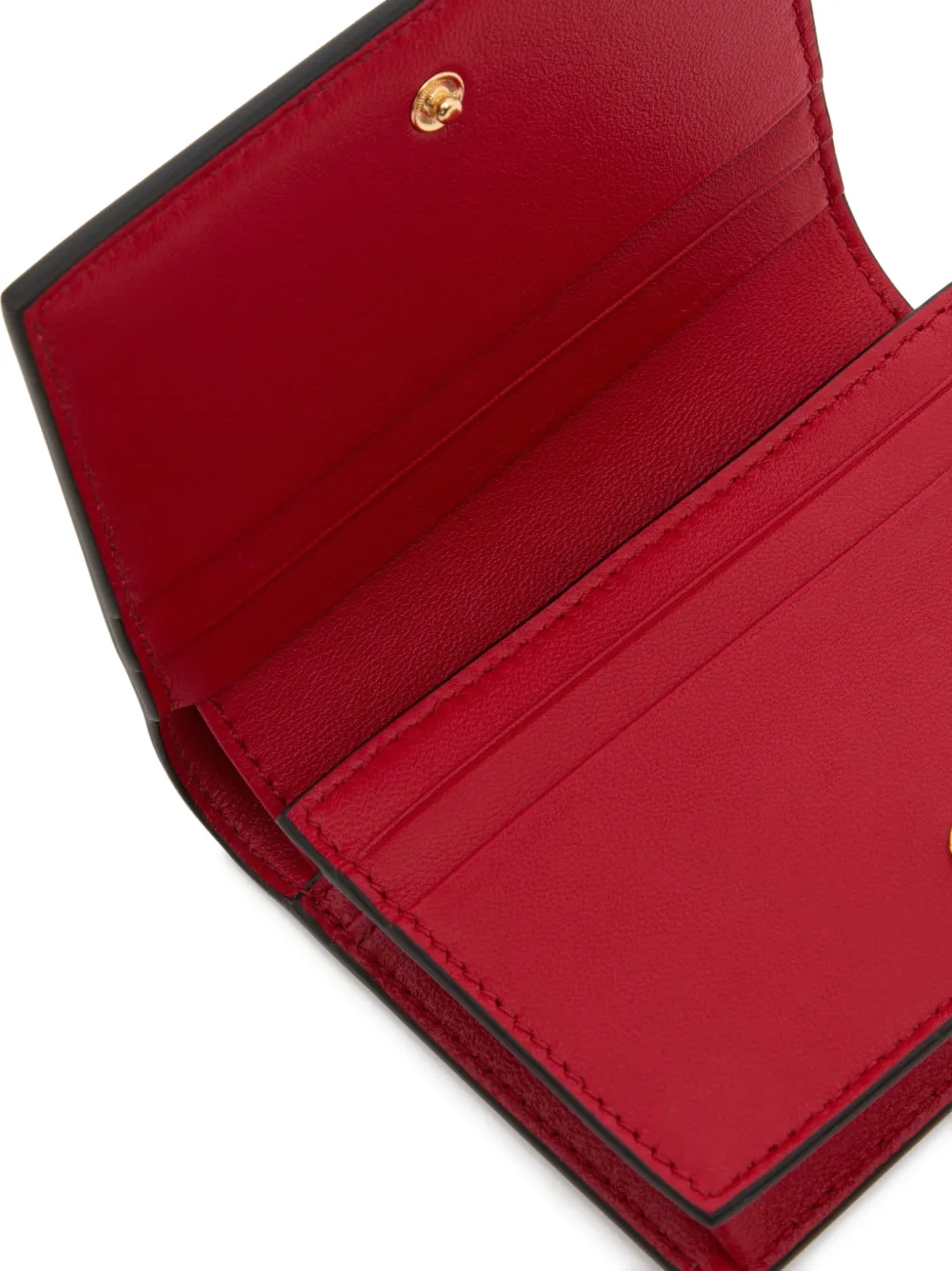 Valentino Garavani VLogo the Bold edition small calfskin wallet Rood