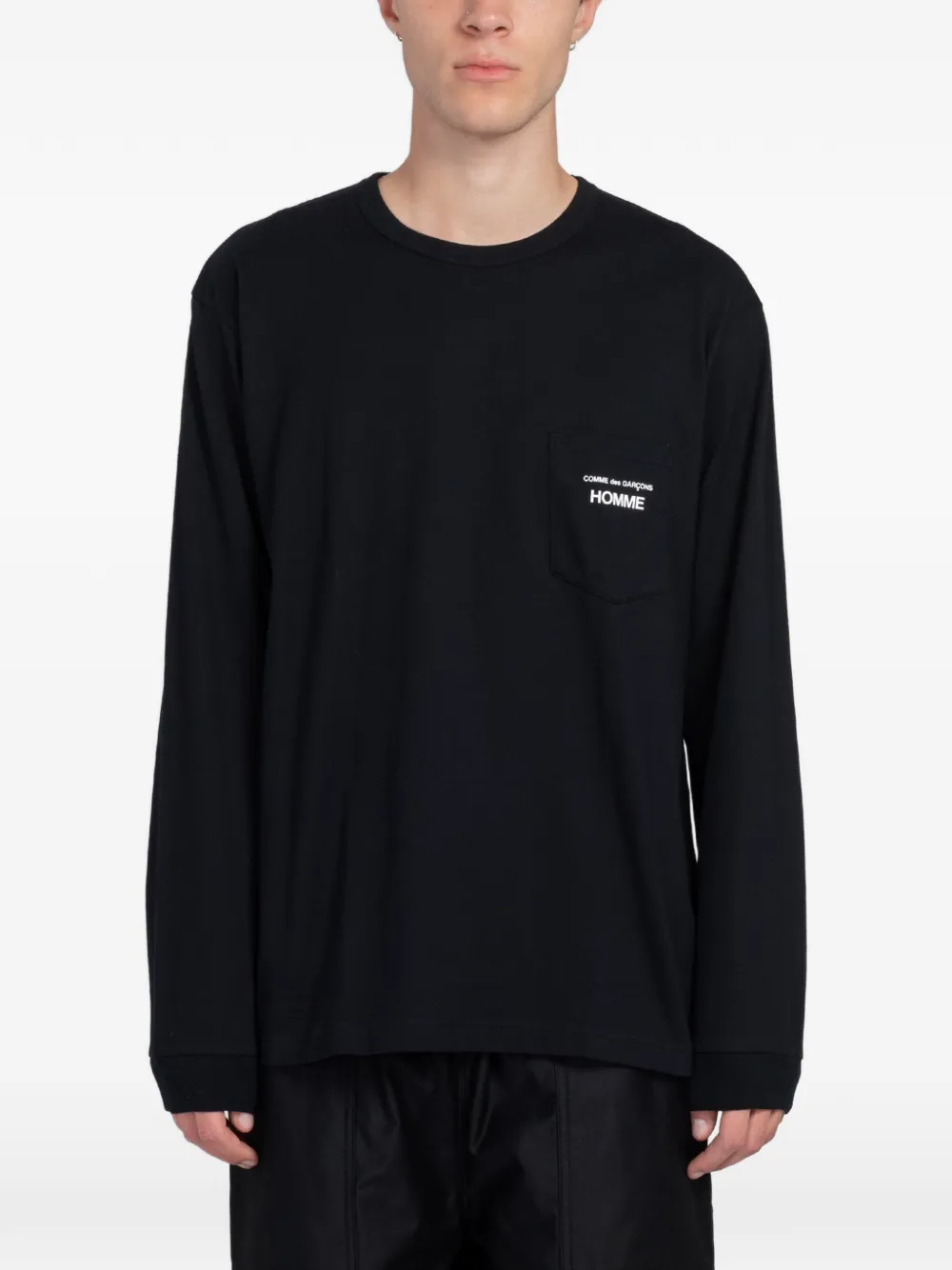 Comme des Garçons Homme logo-print pocket T-shirt - Nero