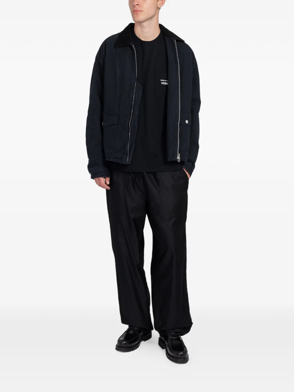 Comme des Garçons Homme T-shirt met logoprint Zwart