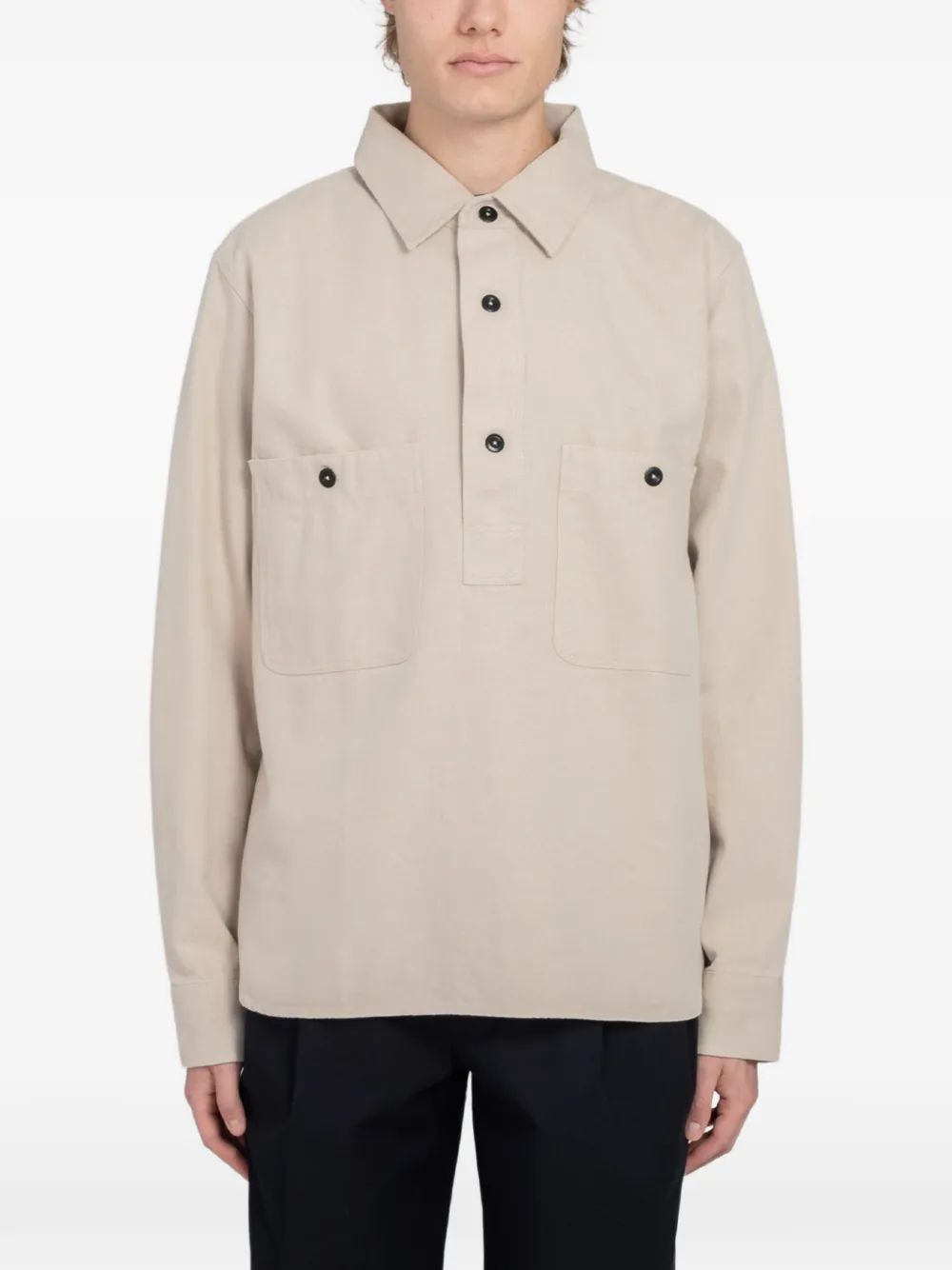 Margaret Howell MHL. buttoned polo shirt - Toni neutri
