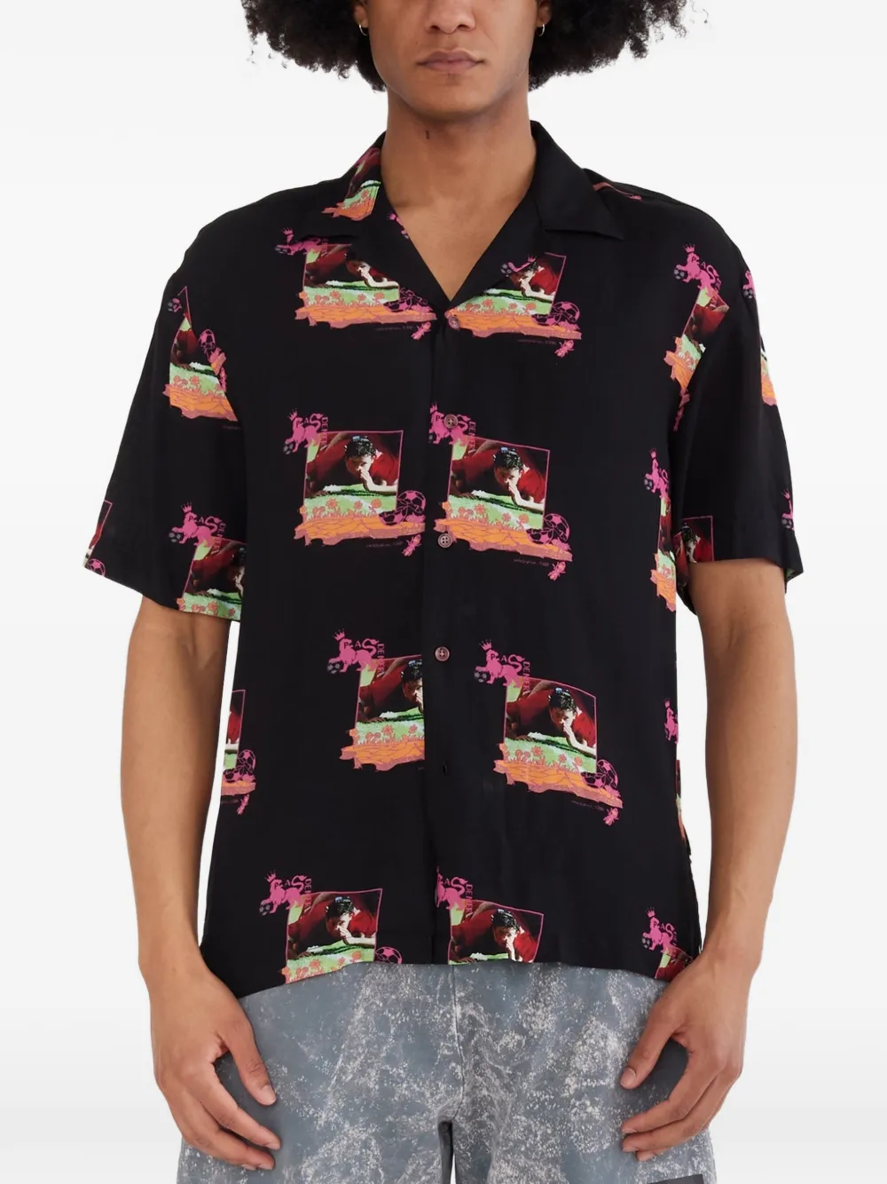 Pas de Mer Robbie Flower shirt