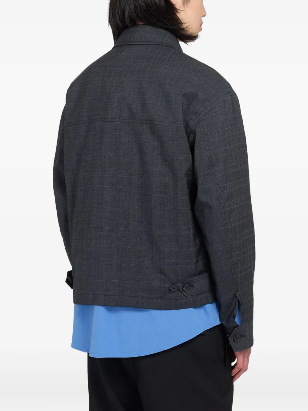 Mfpen Mail Checked Jacket | Grey | FARFETCH CA