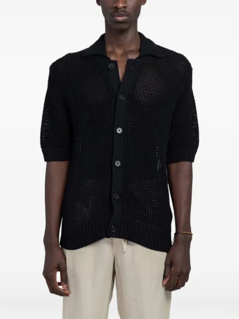 MINIMUM Kairo open-knit short-sleeve shirt