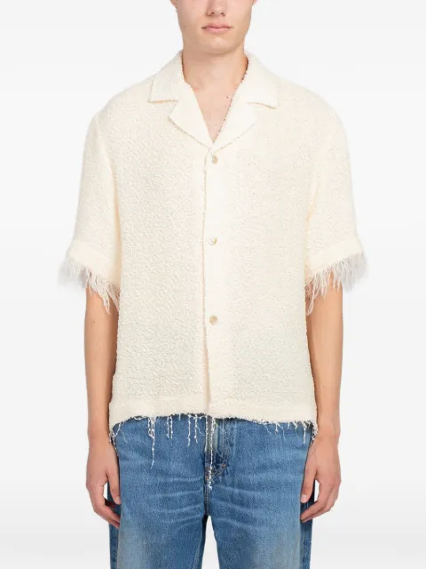 Séfr Fausto bouclé-texture shirt