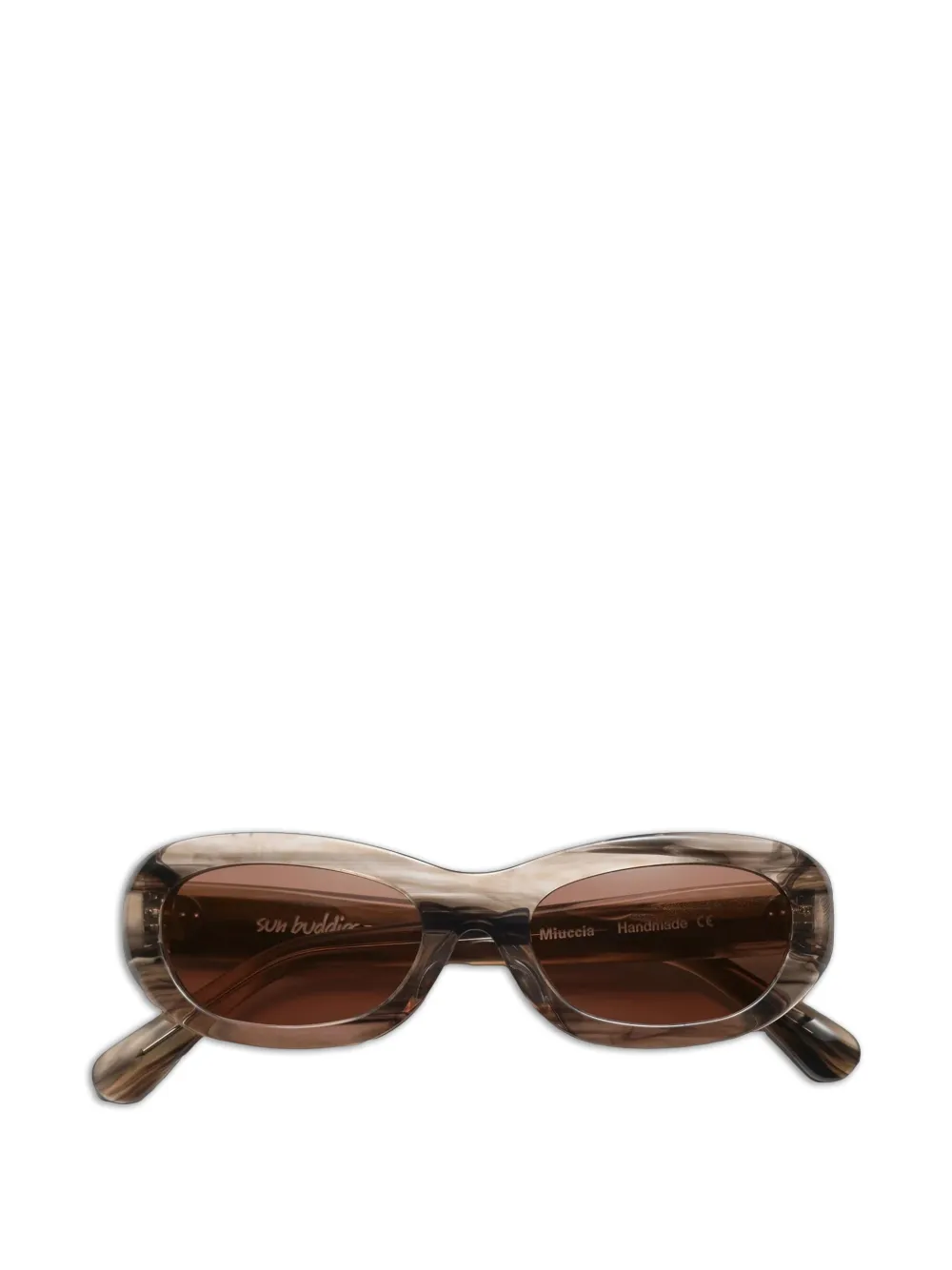 Sun Buddies Miuccia round-frame sunglasses - Marrone