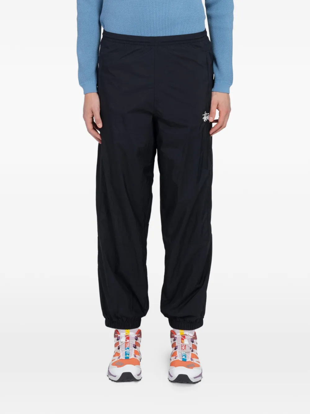 Stüssy logo-print track pants - Nero