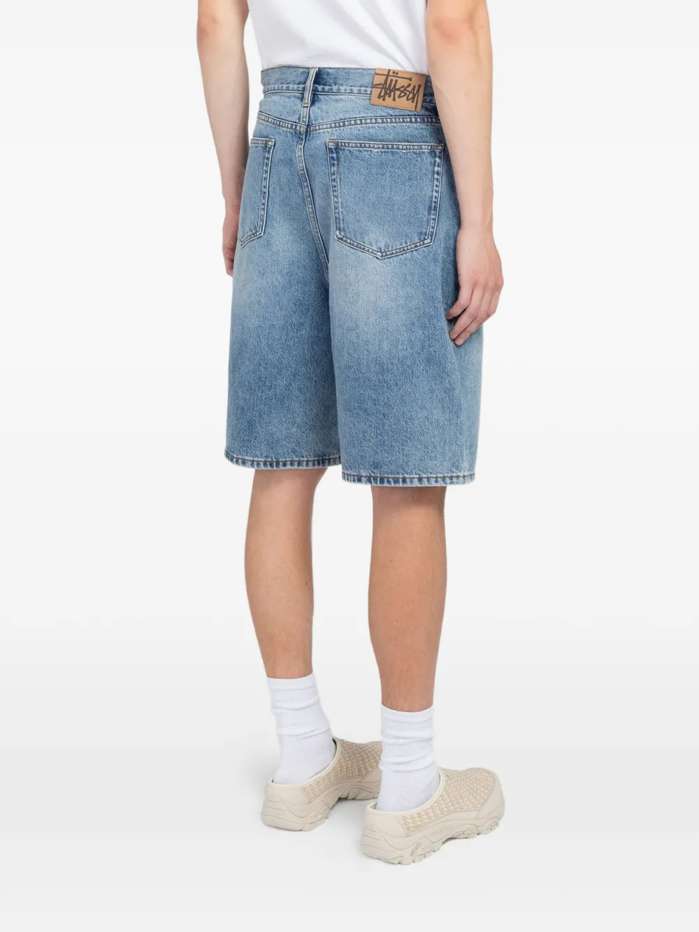 Stüssy Big Ol Denim Shorts | Blue | FARFETCH CA
