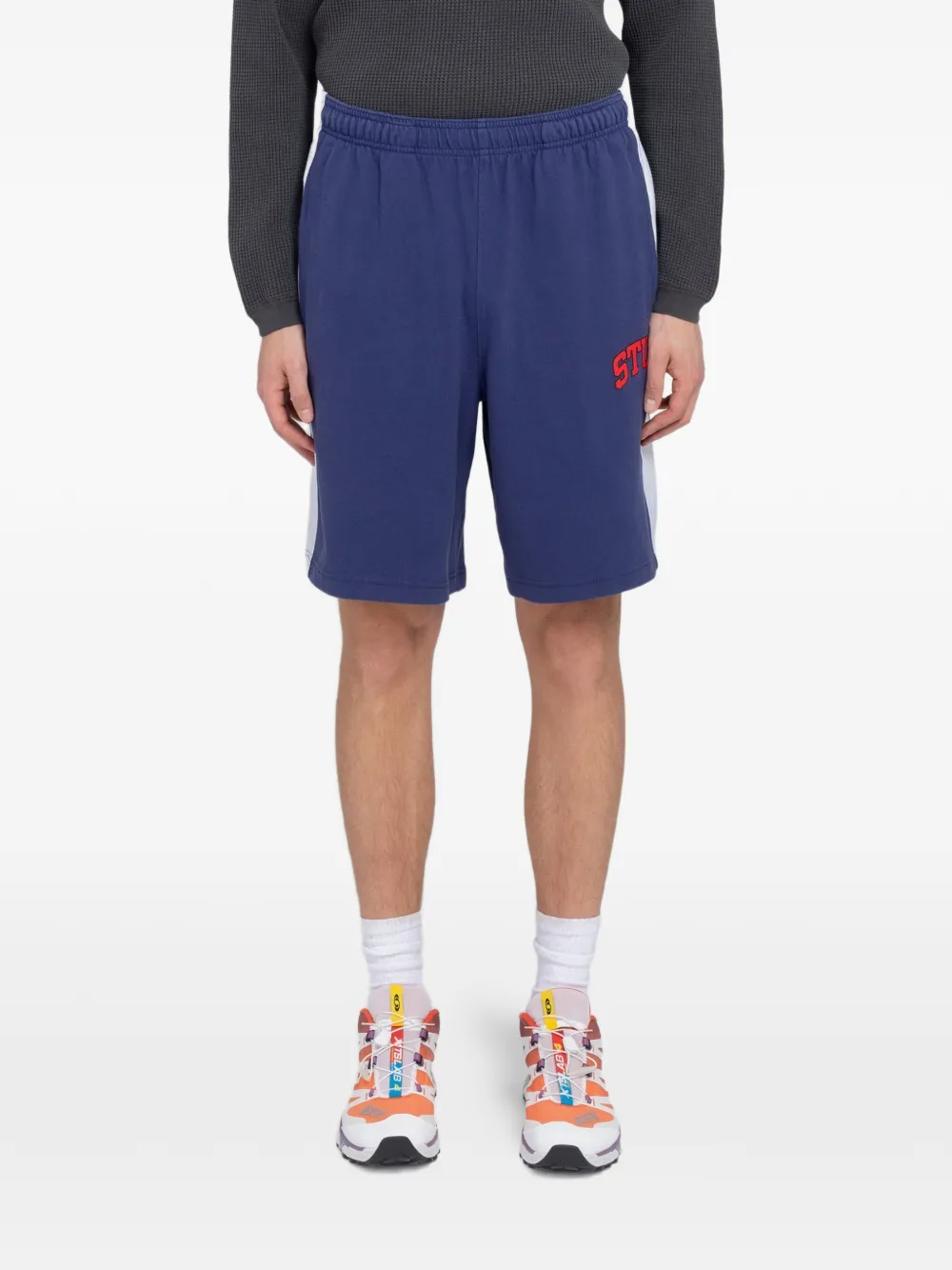 Stüssy logo-detail pocket shorts - Blu