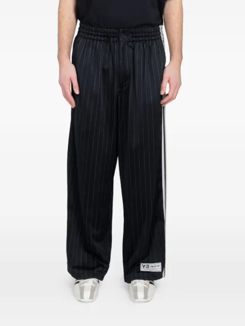 adidas pinstripe side-stripe track pants