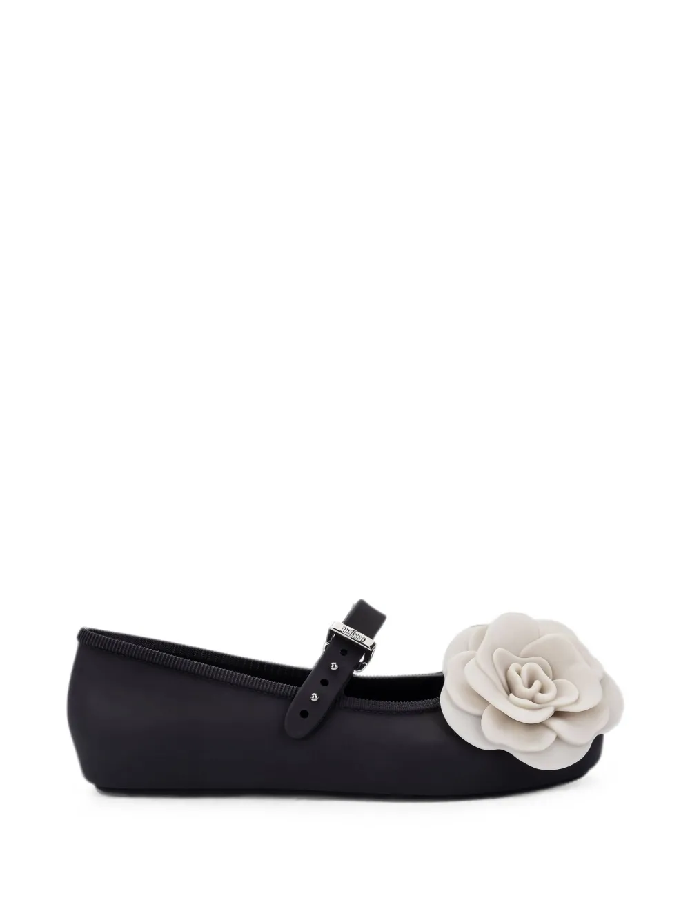 Mini Melissa floral-detail ballet flats - Nero