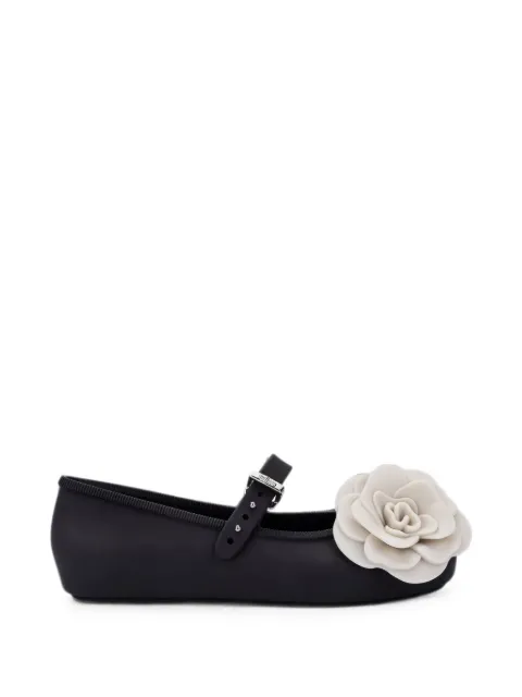 Mini Melissa floral-detail ballet flats