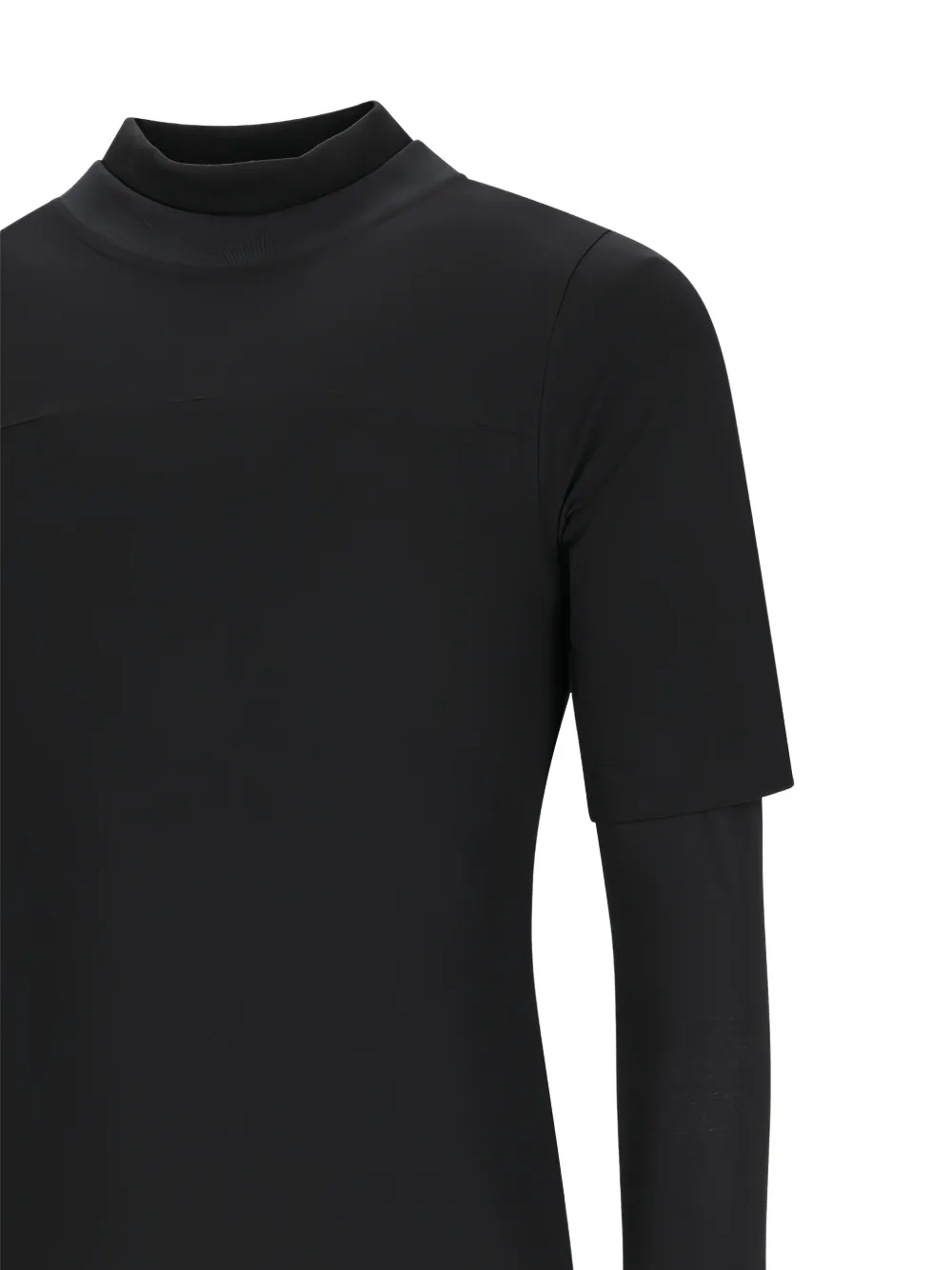  Mordecai Camiseta Con Doble Capa - Negro 