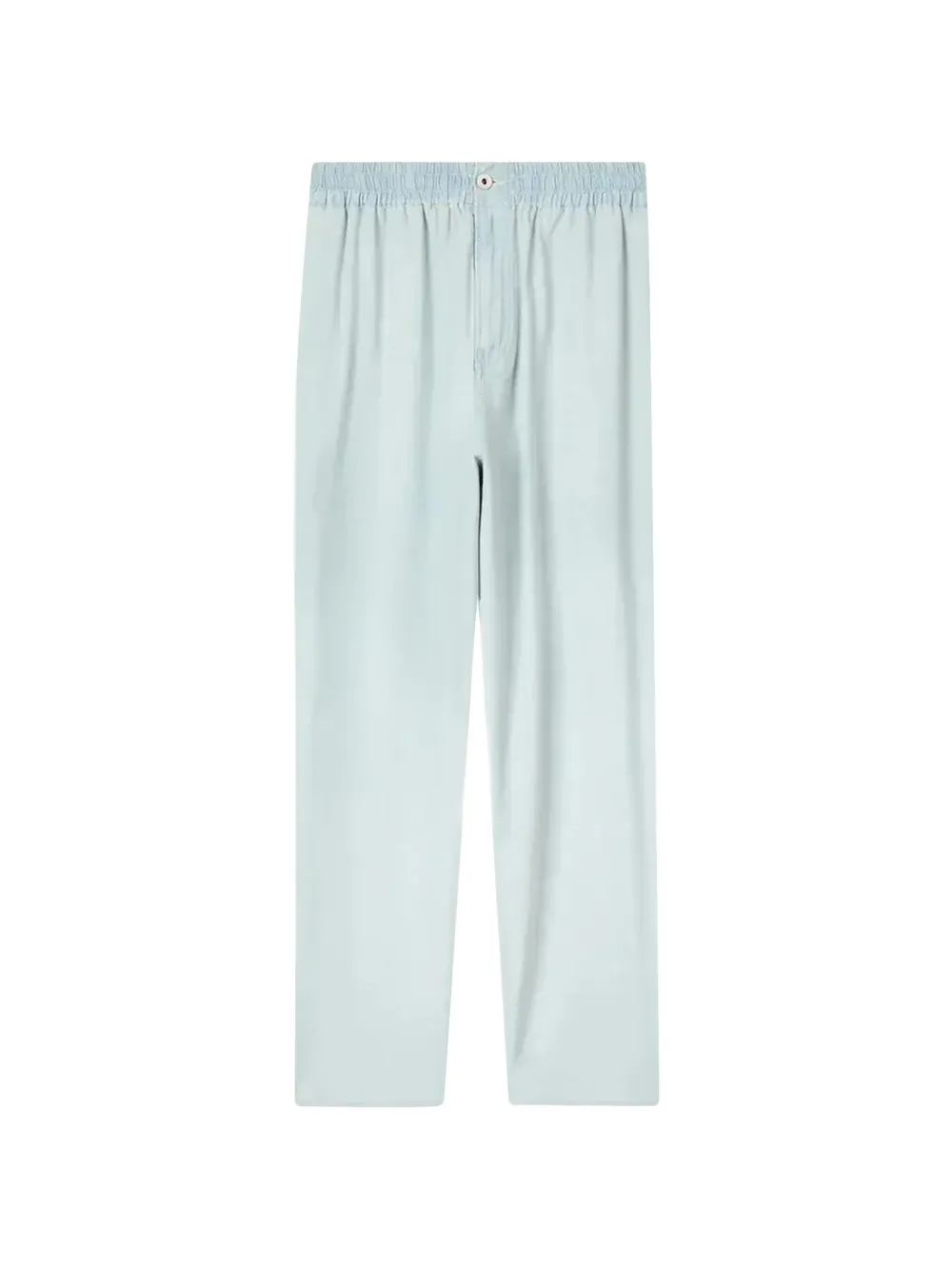 Kenzo bleached chambray track-pants - Blu