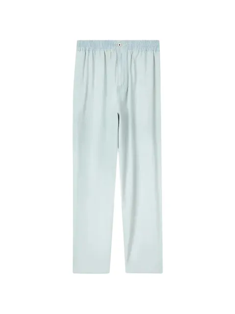 Kenzo bleached chambray track-pants