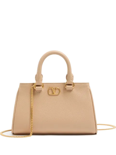 Valentino Garavani lille VLogo Signature taske i grynet kalveskind