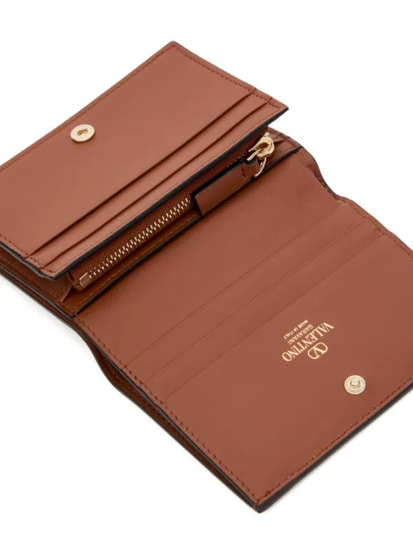 Valentino Garavani Vロゴ ウォーク 財布 S | ブラウン | FARFETCH JP