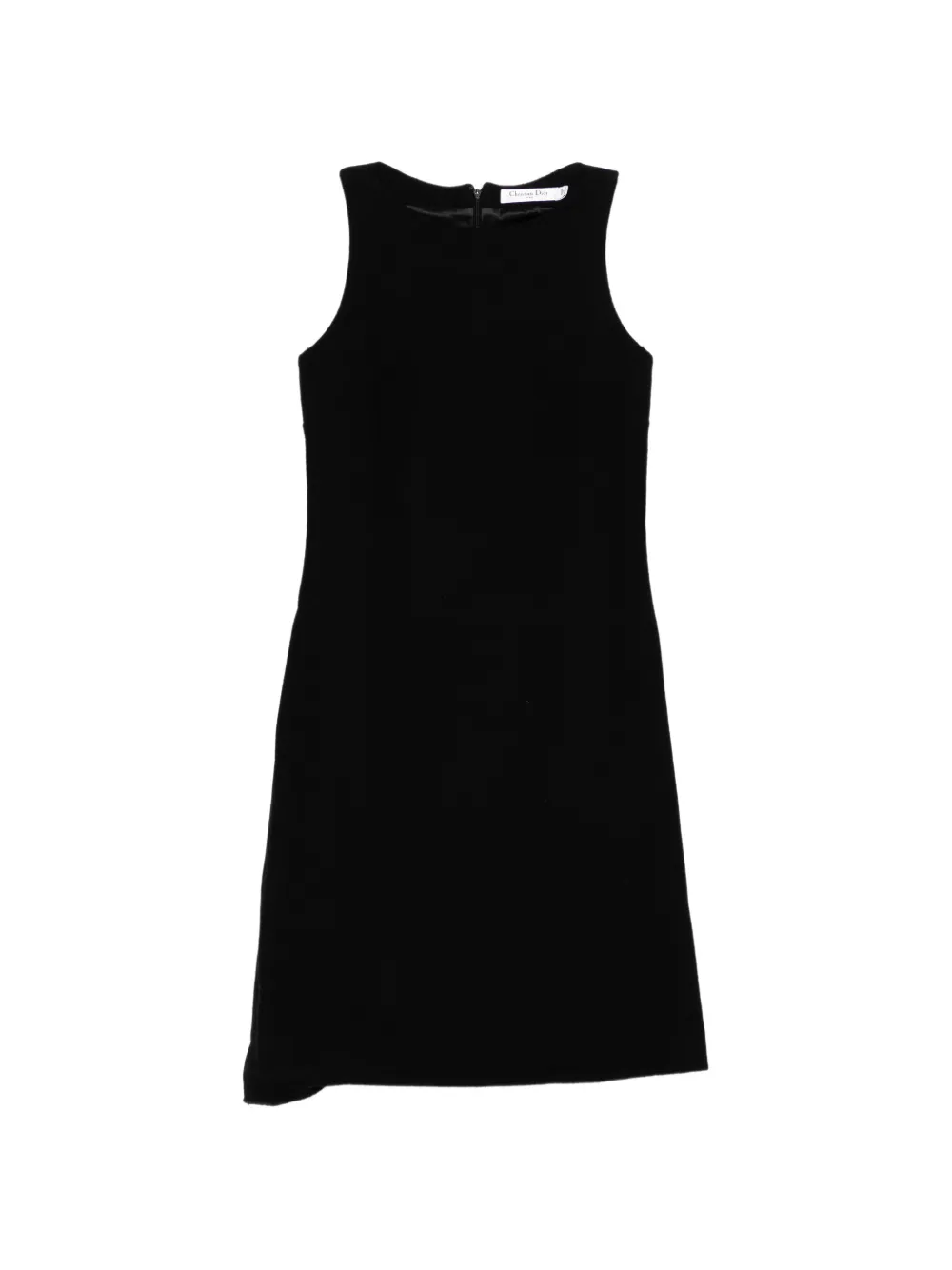 Christian Dior Pre-Owned minimal tailored wool dress - Nero