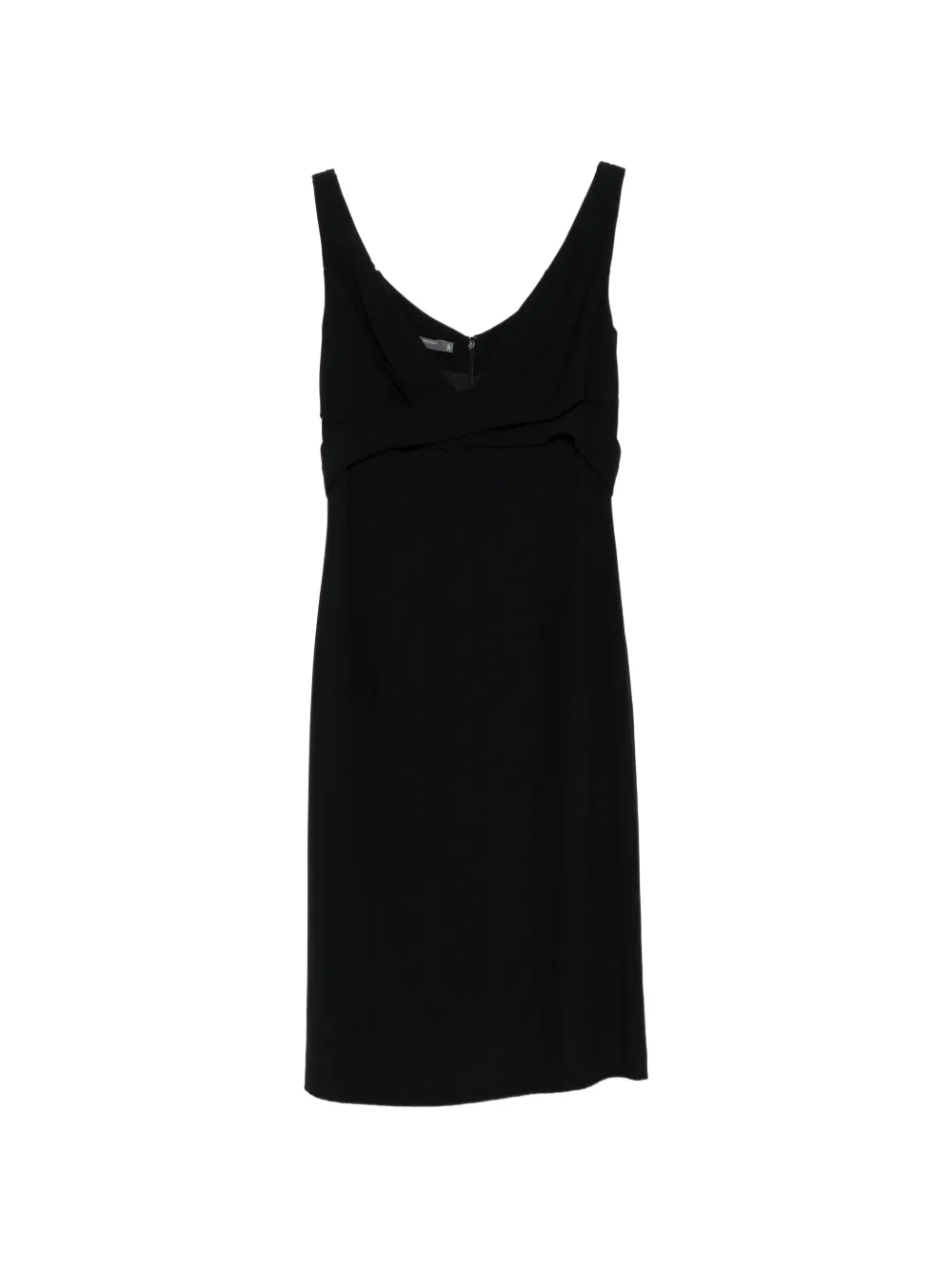 Alexander McQueen Pre-Owned Black Deep V-Neck Dress