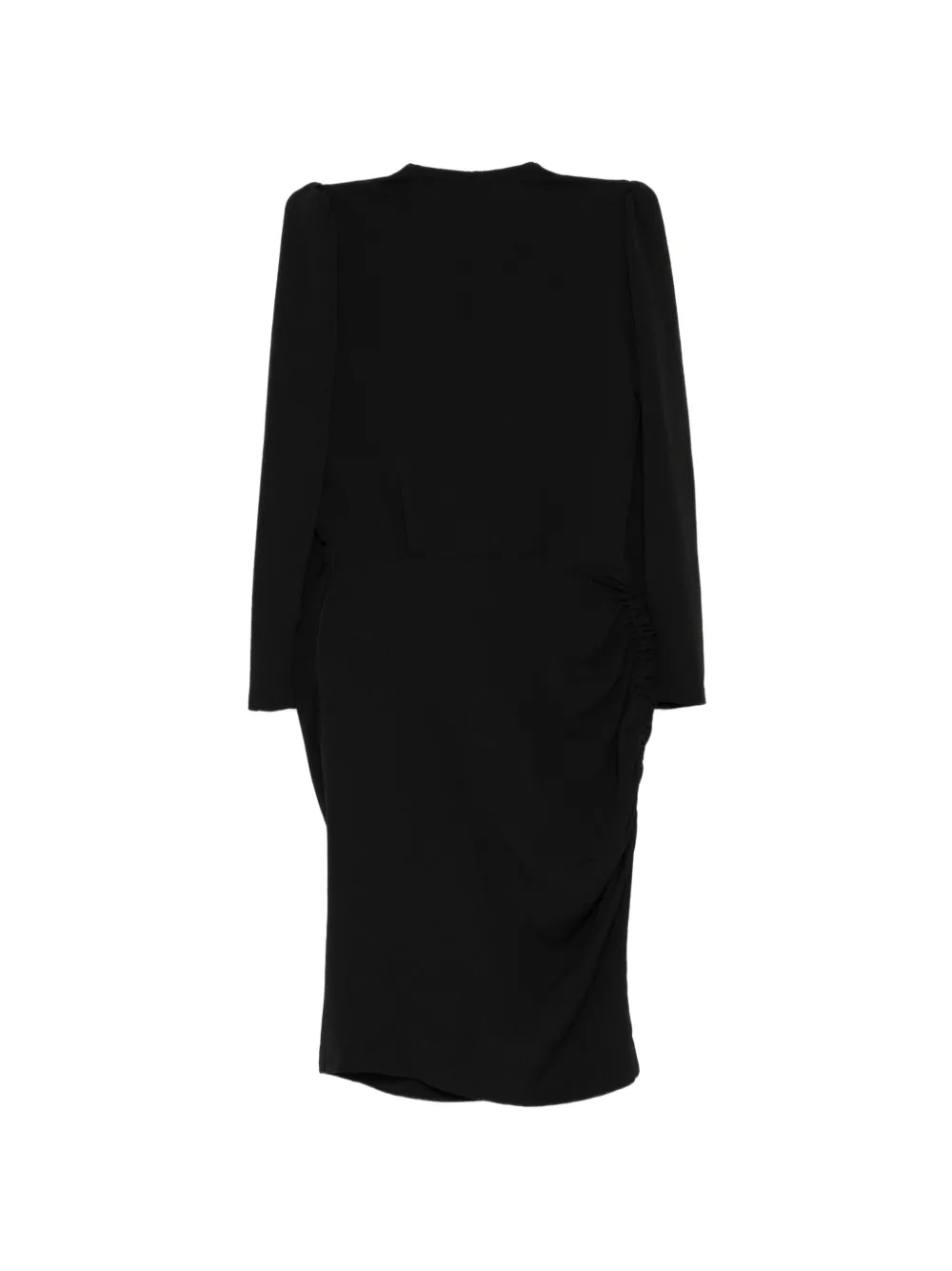 Balenciaga Pre-Owned Asymmetrische gedrapeerde midi-jurk Zwart