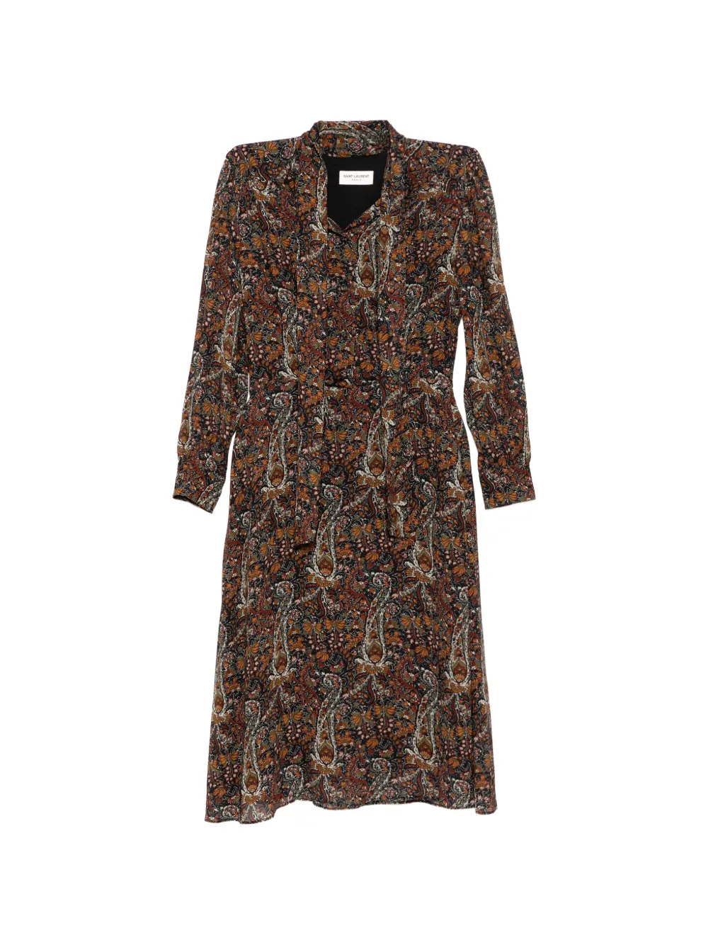 Saint Laurent Pre-Owned Paisley Print Midi Dress - Multicolore