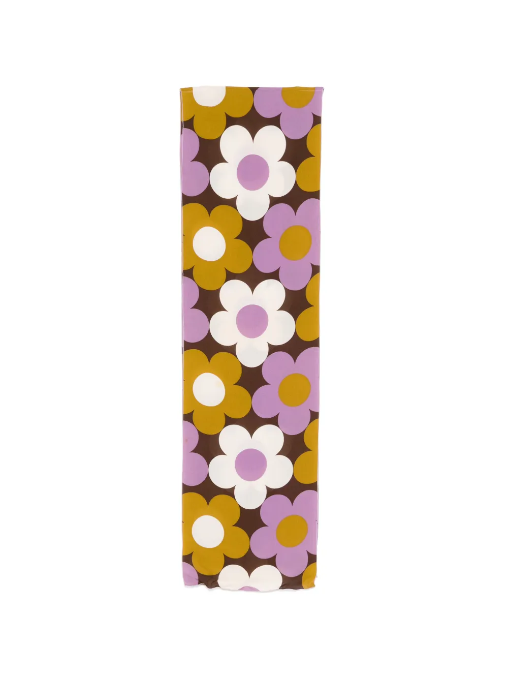 Celine Pre-Owned floral-print scarf - Marrone