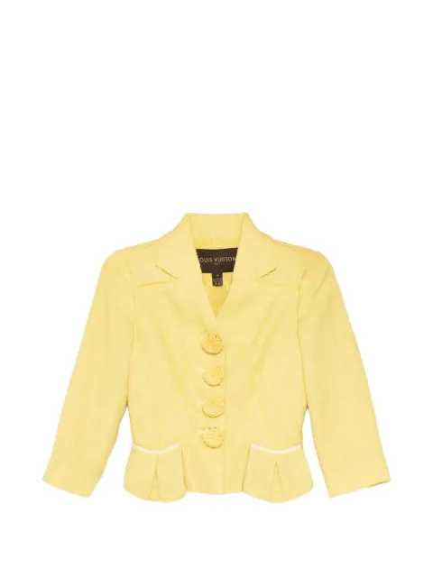 Louis Vuitton Pre-Owned blazer corto de tweed