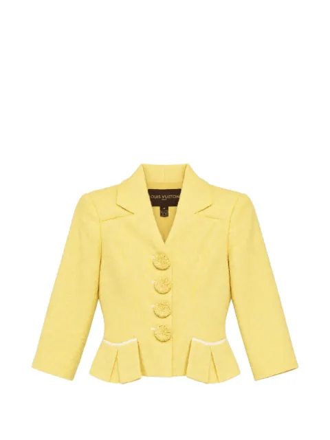 Louis Vuitton Pre-Owned tweed cropped blazer