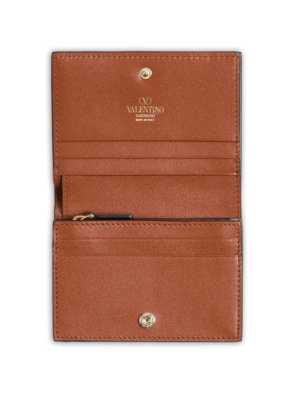 Valentino Garavani Vロゴ 財布 S | ブラウン | FARFETCH JP