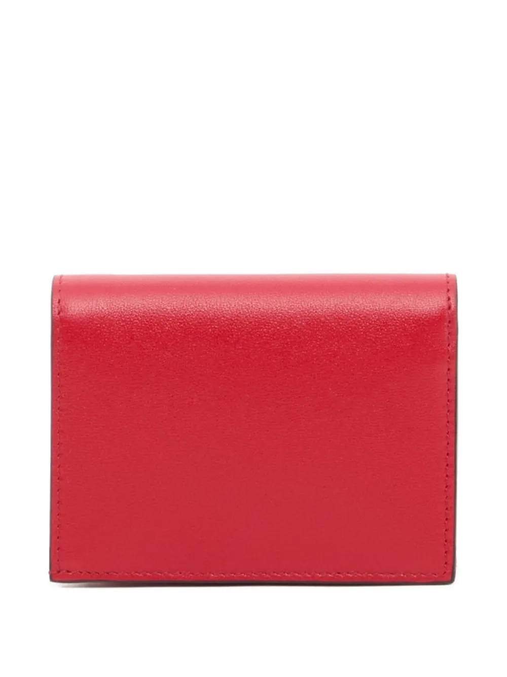 Valentino Garavani VLogo kleine kalfsleren portemonnee Rood