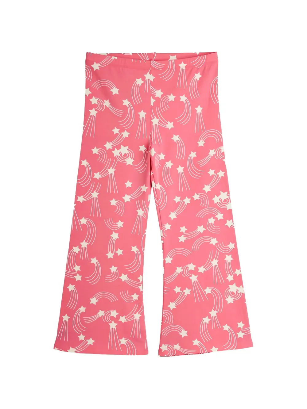 Mini Rodini shooting-star-print flared trousers - Rosa