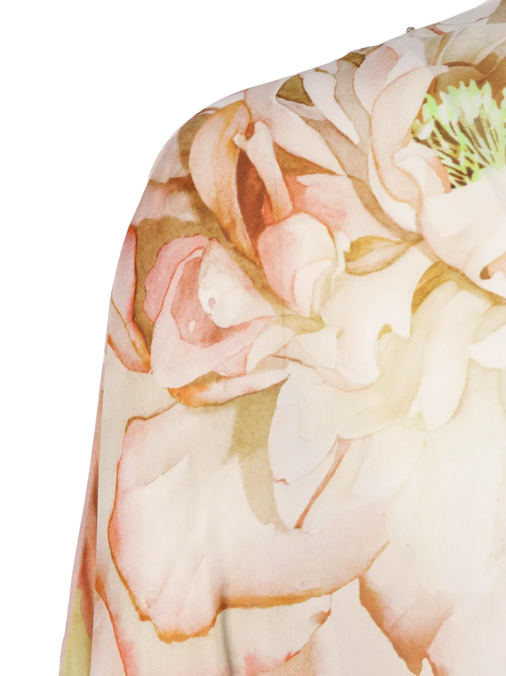  Clips Vestido Con Estampado Floral - Verde 