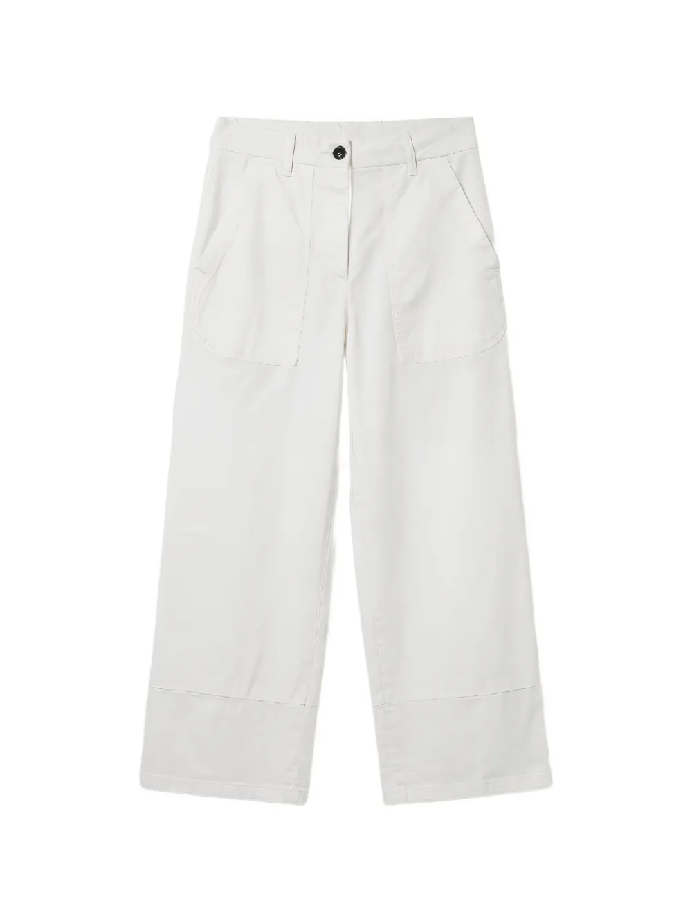 Nine In The Morning cropped wide-leg trousers - Bianco