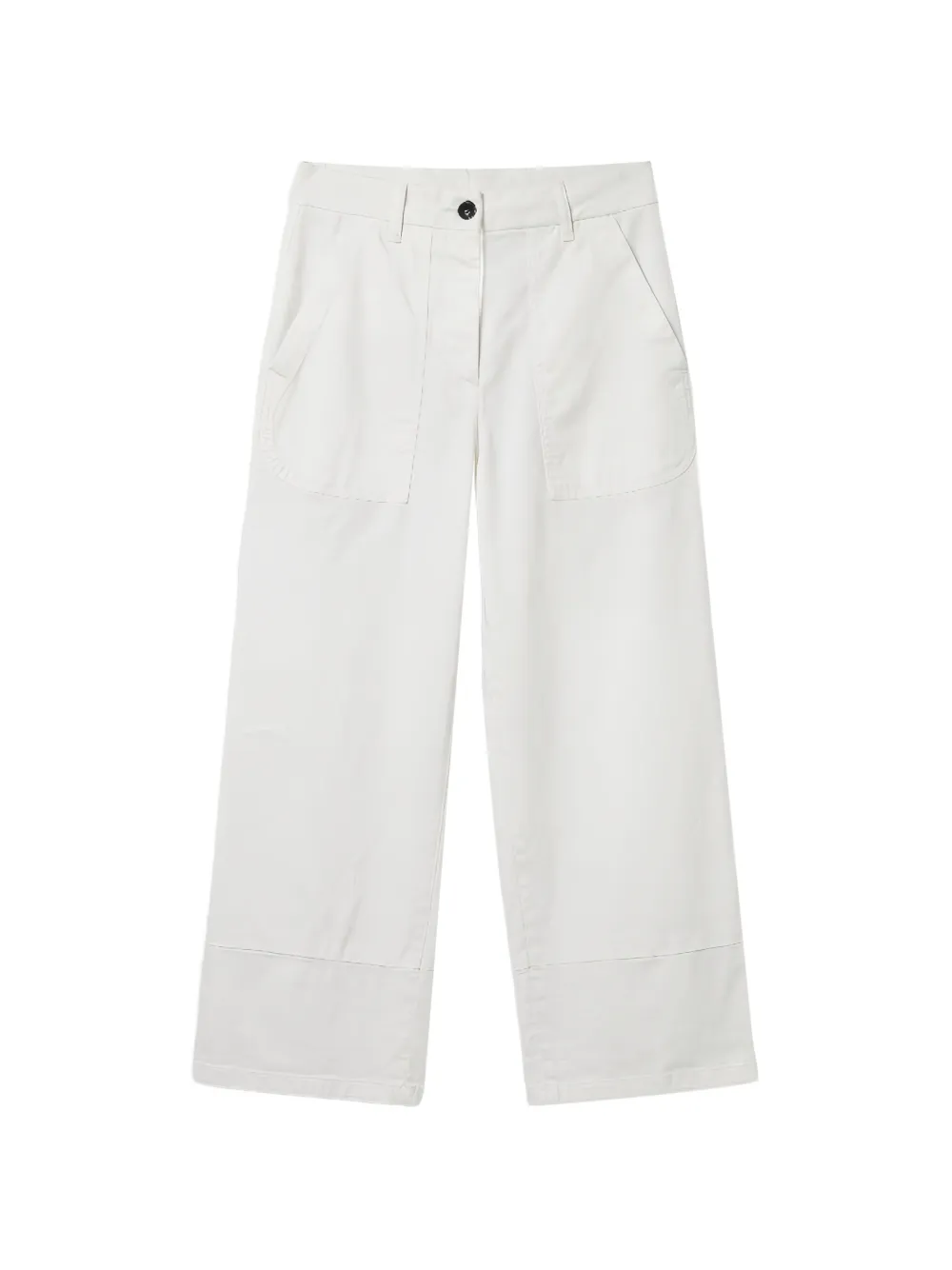 Nine In The Morning cropped wide-leg trousers - Bianco