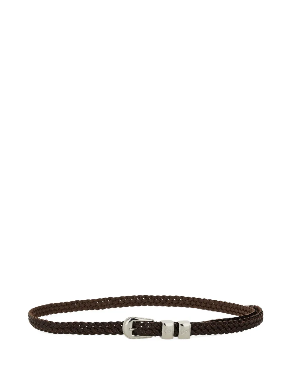 WOBURN WALK braided leather belt - Braun