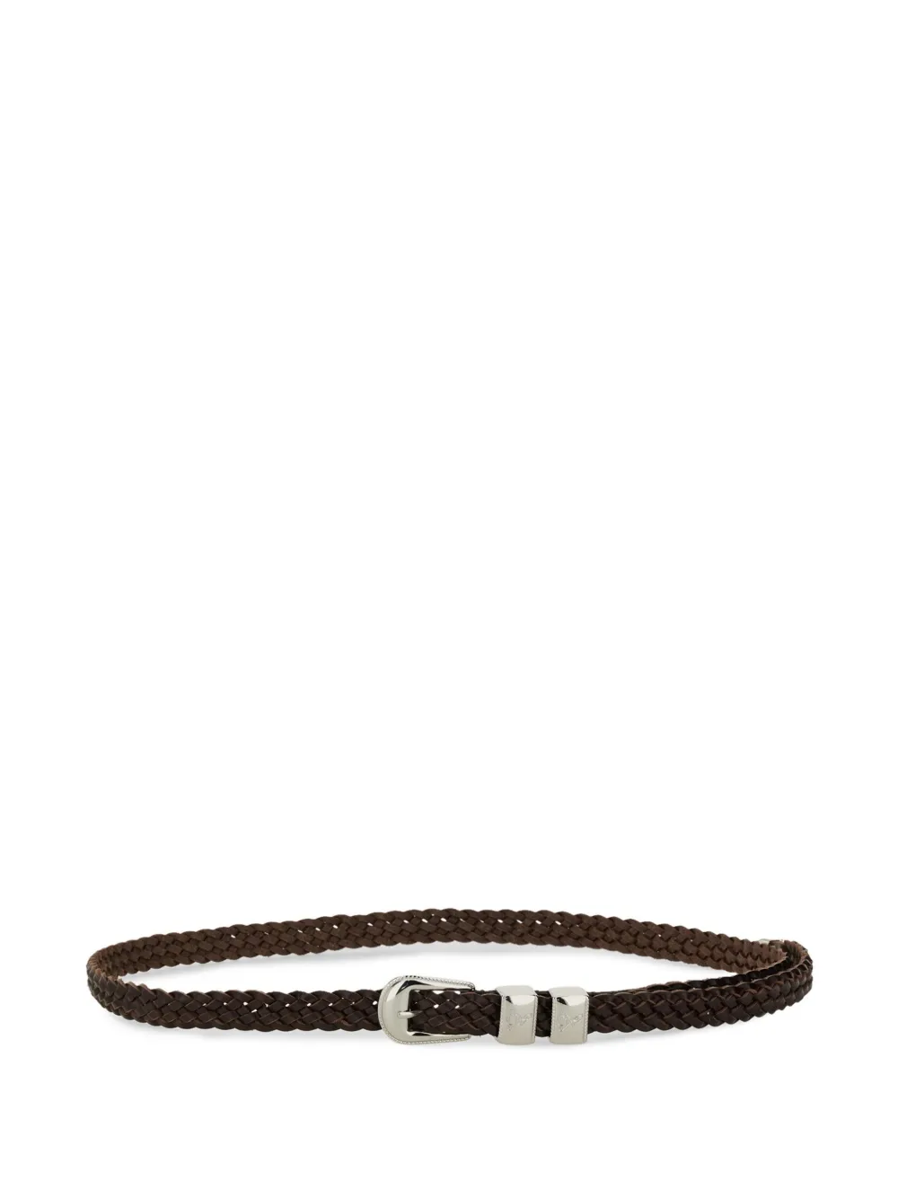 WOBURN WALK braided leather belt - Marrone