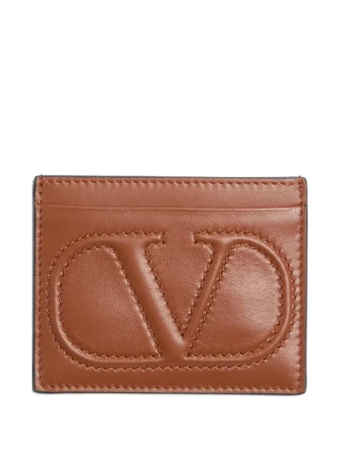 Valentino Garavani VLogo Walk calfskin card holder