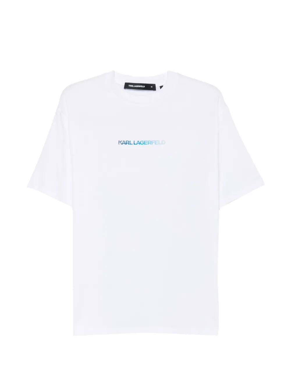 Karl Lagerfeld logo-print crew-neck T-shirt - Bianco