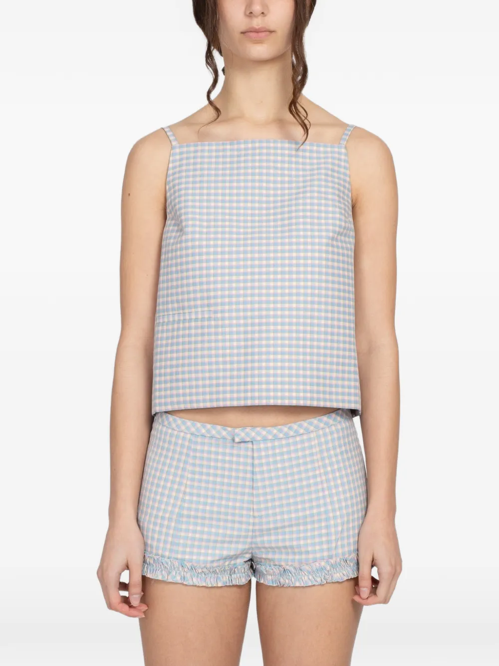 Sandy Liang Cecilia top - Blu