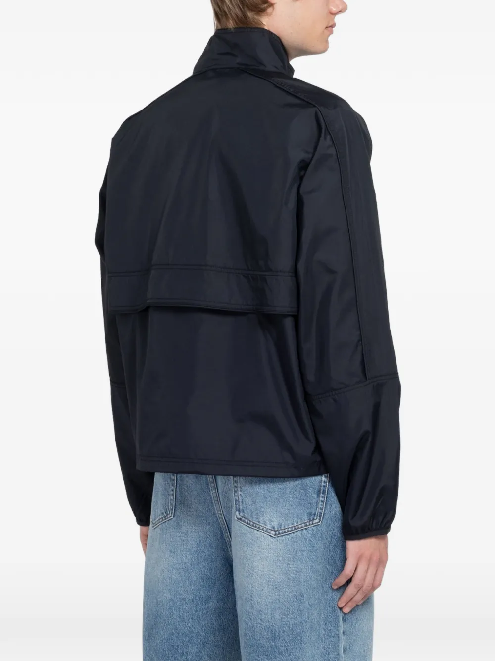 Stüssy Jack met kwart rits en logoprint Blauw