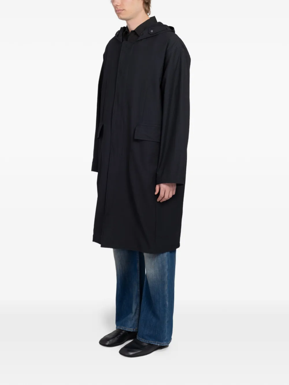 OUR LEGACY Shower parka met capuchon Zwart