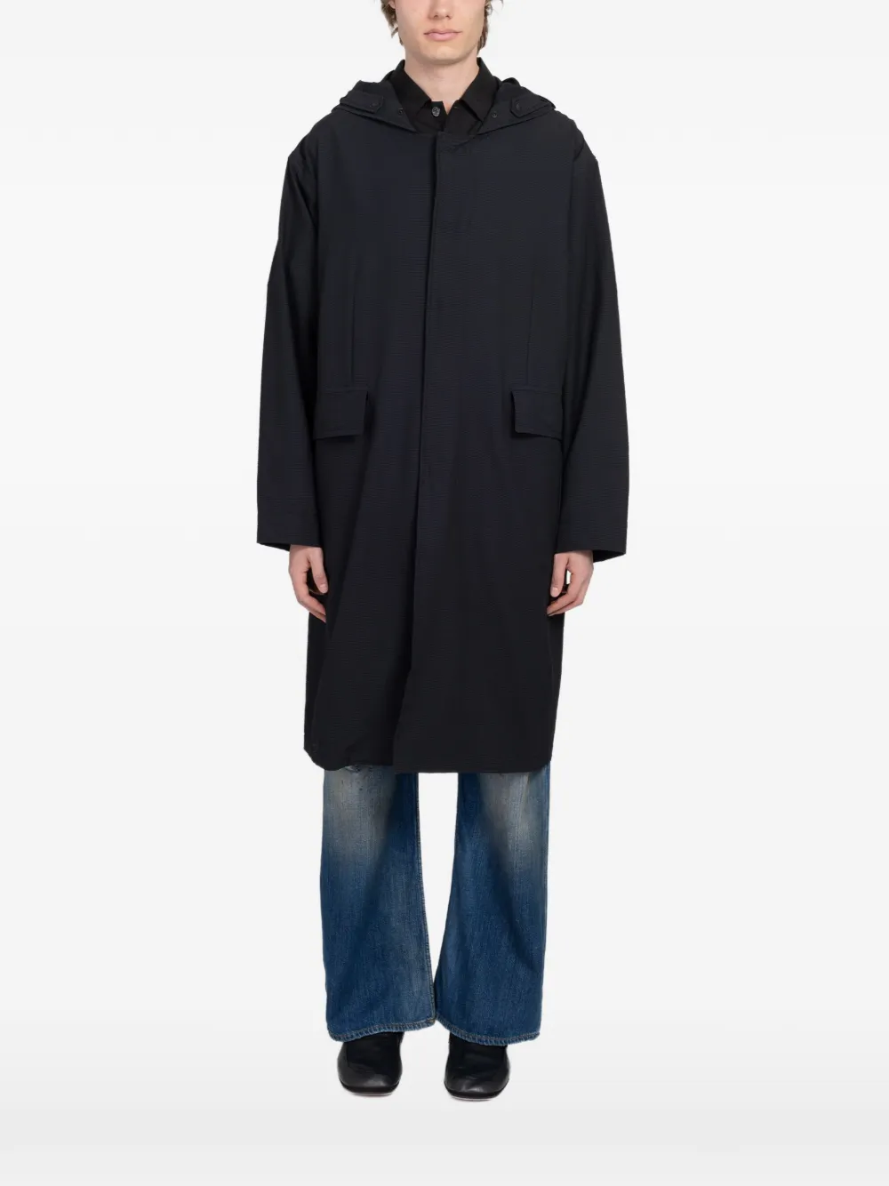 OUR LEGACY Shower hooded parka - Nero