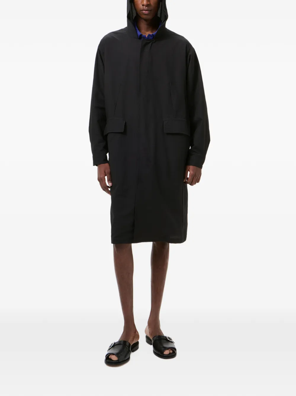 OUR LEGACY Shower parka met capuchon Zwart
