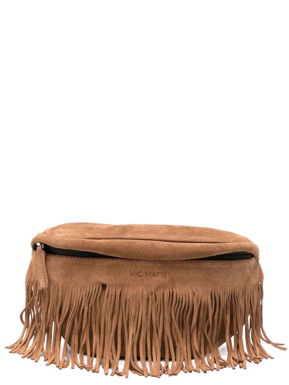 Vic Matie Sense fringe-trimmed belt bag - Marrone