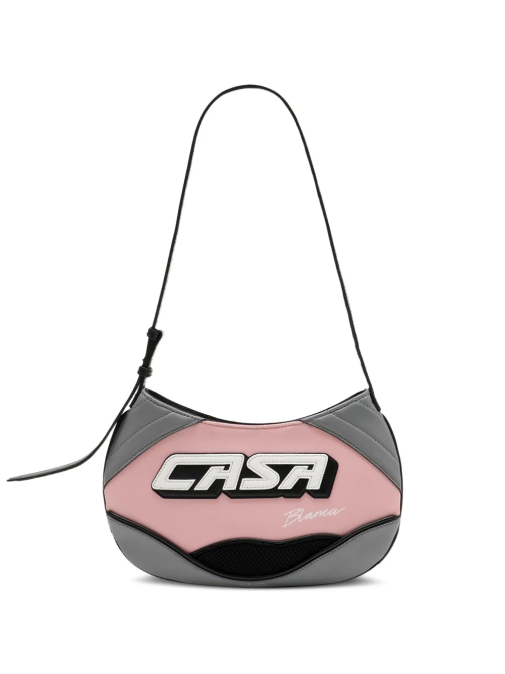 Casablanca Slim Biker shoulder bag - Rosa