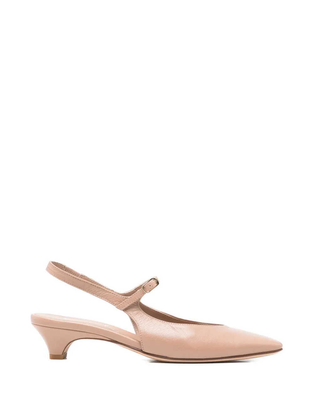 Lorena paggi Leren slingback pumps Beige