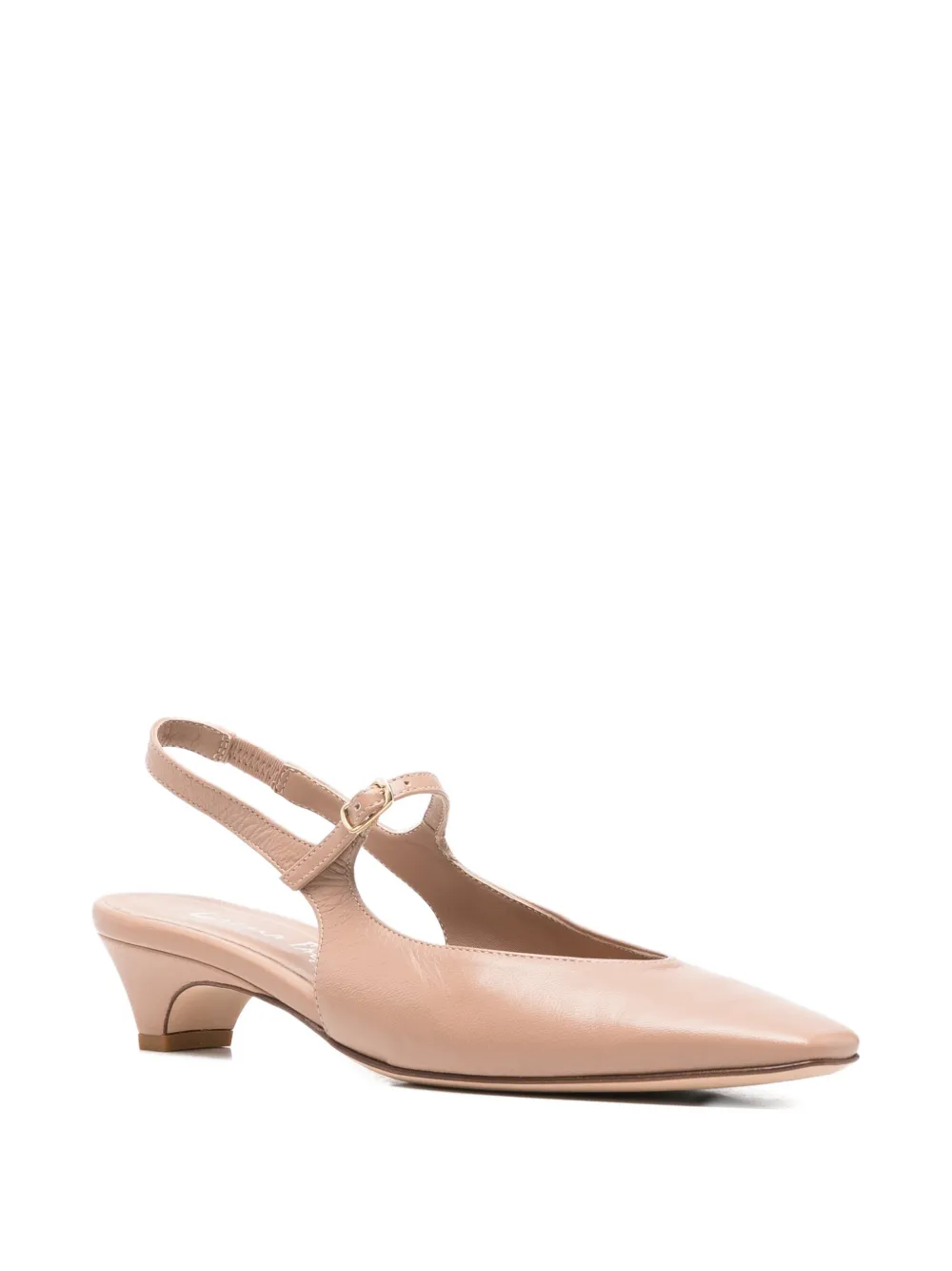 lorena paggi Leren slingback pumps Beige