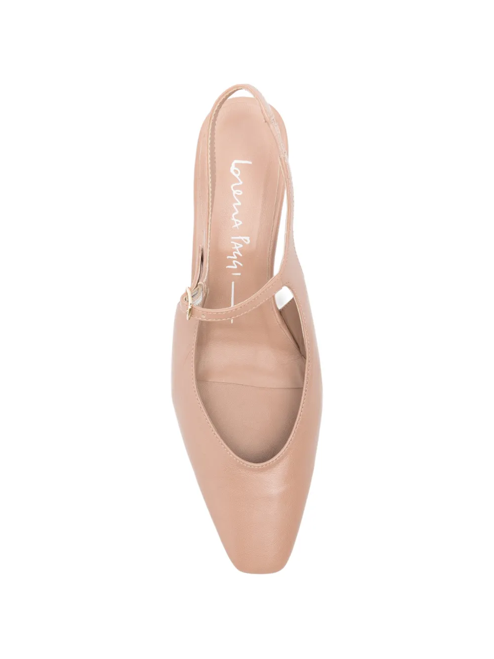lorena paggi Leren slingback pumps Beige