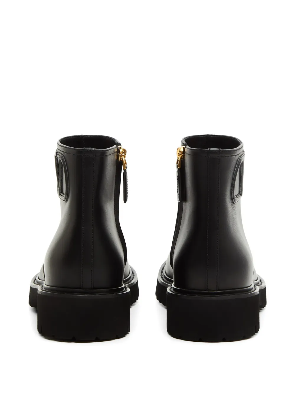 Valentino Garavani Fill Me kalfsleren enkellaarzen 35 mm Zwart