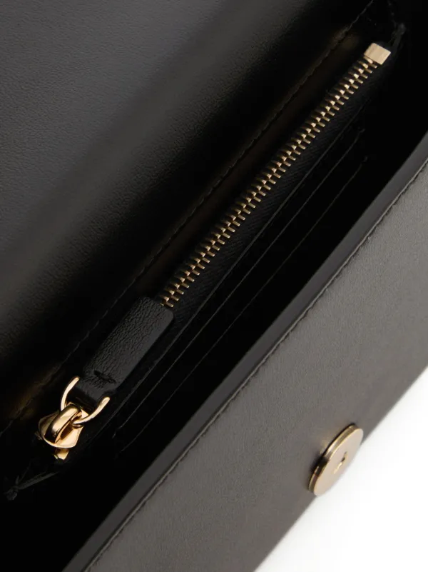 Valentino Garavani VLogo Walk Chain Pouch In Calfskin | Black