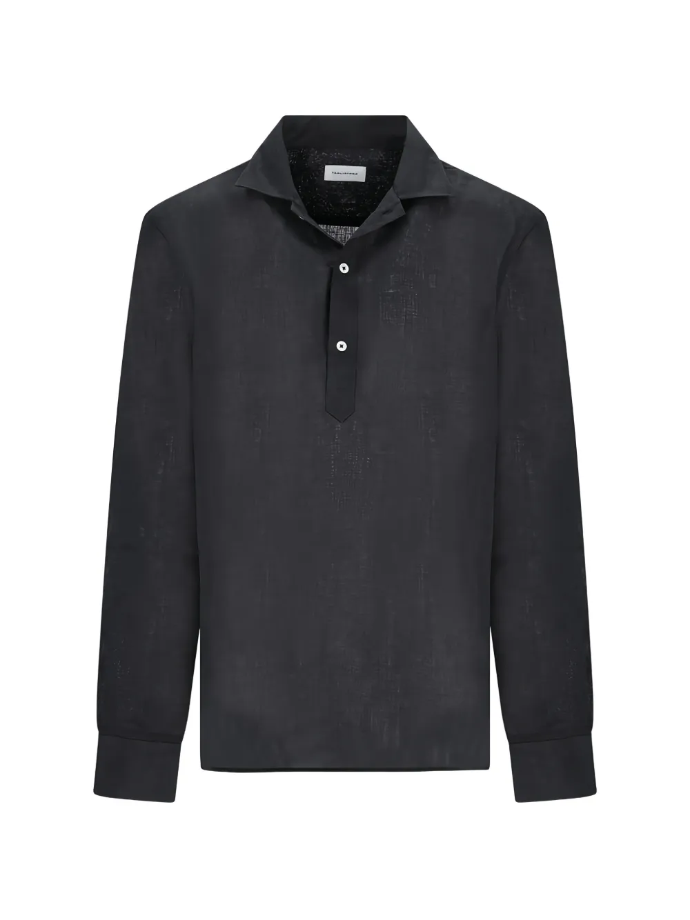 Tagliatore button-placket long-sleeve shirt - Schwarz